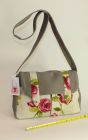 Denim and Cotton floral messenger bag