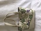 Fabric tote bag with rope handles